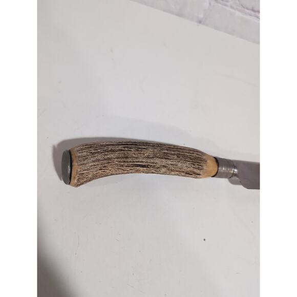 Boker Stag Handle Fixed Blade Knife USA No Sheath - Picture 12 of 16